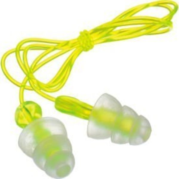 3M Reusable Earplugs, Flanged Shape, 26.0 Decibel, Clear 7000127187